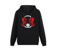 Leyton Orient Football Club Hoody Unisex Ptinted Hoodies Long Sleeve Men's Hooded with Pocket Black S