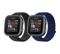 LeyuBand 2 Pack Nylon Bands Compatible with GarminG Bounce Watch Bands,Soft Breathable Hook & Loop Watch Strap Replacement