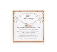 Leyung Pearl Necklace for Mum, Grandma, Aunt, Friends, 30th, 40th, 50th, 60th, 70th Birthday, No Gemstone