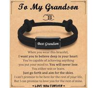 Leyung to My Boys Bracelet Gifts for Best Son Brother Grandson Nephew, Birthday Graduation Christmas Easter Valentines Day Back to School Gifts for Teen Boys Men, 5-10 inches, Metal, no gemstone
