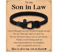 Leyung to My Boys Bracelet Gifts for Son Brother Grandson Nephew Guy Friends, Valentines Birthday Graduation Day Christmas Easter Gifts for Teenage Boys Men, 7.5 inches, Metal, no gemstone