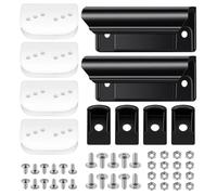 LEYURISE Shed Door Tune Up Full Kit 2 Door Handles 4 Lower Door Guides 4 Door Slides Screws and Nuts Compatible with Arrow ShelterLogic Shed Replace#: Dk100-A