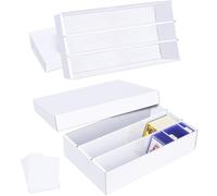 Leyzan Trading Card Storage Box 2 Pack-2400 Count Cardboard Organizer with Dividers for MTG, TCG, Sports, Toploader, Commander
