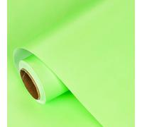 LeZakaa Green Matte Wrapping Paper Roll - Fluorescent Neon Solid Color Paper for Birthday, Valentine's, Mother's Day, Holiday - 17 inches x 32.8 Feet (47.23 sq.ft.)