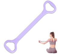 LEZER Figure 8 Resistance Band, Fitness Elastic Rope, Execrise Workout for Arm, Back, Chest and Shoulder, Yoga, Pilates, Physical Therapy, Stretching Equipment, Purple