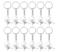 Lezevn 12pcs Robin Bird Charm Keyring Alloy Bird Keychain Sympathy Robin Bereavement Gift for Loss of Mum Dad Grandma Friend