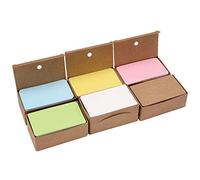 Lezevn Berolle 600 Pieces 6 Colors Blank Kraft Paper Cards Business Cards DIY Flash Cards Gift Message Card