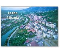 Lezhe Albania. The Town in The North, Design 2, Fridge Magnet