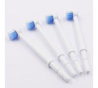 LEZHISNUG Toothbrush Head; 4 Pack Compatible with Most Waterpik Water Flossers; Soft Nylon Bristles; Universal Design