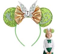 Leziazany Fairies Mouse Ears Headbands Sequin Bow Mouse Ears for Women Party Decoration Cosplay Costume