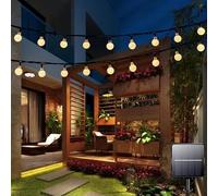 Lezonic 100LED Solar String Lights, 12M/39T Solar Garden Lights, 8 Mode Outdoor/Indoor Solar Fairy Lights Waterproof for Home Garden Yard Patio Party Festival Decoration (Warm White)