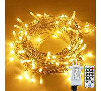 Lezonic Fairy Lights Plug in, 15M 120 LED String Lights Mains Powered