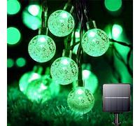 Lezonic Solar Fairy Lights - 7M/23FT Solar Garden String Lights, Waterproof 50LED with 8 Modes for Outdoor Decor (Green)