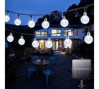 Lezonic Solar Garden Lights Outdoor, 50 LED 7M/24Ft Solar String Lights