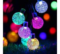 Lezonic Solar Lights Outdoor Garden, 30LEDs Solar String Lights Waterproof 5M/16Ft 8 Modes Indoor/Outdoor Fairy Lights for Garden, Patio, Yard, Tree, Wedding, Party, Yard, Festival (Multi-Coloured)