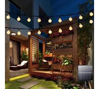 Lezonic Solar String Lights, 12M/39Ft 100LED Solar Fairy Lights, Garden Lights Waterproof 8 Modes Decorative Lighting for Garden Patio Gazebo Yard Balcony Tree Wedding Party (Warm White)