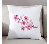 LEZUAHSH Cushion Cover,Pillow Cover Throw Pillow Case Decor Home Livingroom Couch Sofa,Cherry Blossom Watercolor Painting Tree Sakura Japanese pink floral branch,16 x 16 in