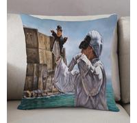 LEZUAHSH Cushion Cover,Pillow Cover Throw Pillow Case Decor Home Livingroom Couch Sofa,Country Decorations, Pulcinella Painting from the Old Castle Classical Classical,20 x 20 in
