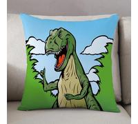 LEZUAHSH Cushion Cover,Pillow Cover Throw Pillow Case Decor Home Livingroom Couch Sofa,Dinosaur giving thumbs up. He can be holding anything and he is separate from background.,20 x 20 in