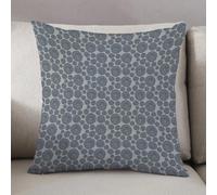 LEZUAHSH Cushion Cover,Pillow Cover Throw Pillow Case Decor Home Livingroom Couch Sofa,Gray Blue, Traditional African Folklore Inspired Spiral Dots on Co,20 x 20 in