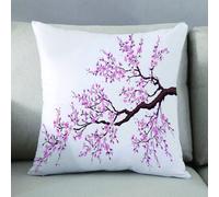 LEZUAHSH Cushion Cover,Pillow Cover Throw Pillow Case Decor Home Livingroom Couch Sofa,Japanese branch of a blossoming Sakura tree Flowers Cherry blossom Art,16 x 16 in