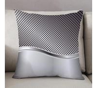 LEZUAHSH Cushion Cover,Pillow Cover Throw Pillow Case Decor Home Livingroom Couch Sofa,Metal background for your design,12 x 12 in