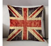LEZUAHSH Cushion Cover,Pillow Cover Throw Pillow Case Decor Home Livingroom Couch Sofa,The United Kingdom or Union Jack grunge flag,20 x 20 in
