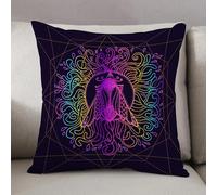 LEZUAHSH Cushion Cover,Pillow Cover Throw Pillow Case Decor Home Livingroom Couch Sofa,Vector illustration set. Decorative vector elements. Hand drawn. Prints for t-shirts and o,18 x 18 in