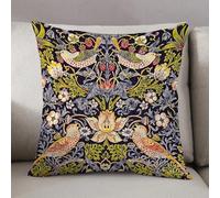 LEZUAHSH Cushion Cover,Pillow Cover Throw Pillow Case Decor Home Livingroom Couch Sofa,William Morris's famous Strawberry Thief pattern (1883).,18 x 18 in
