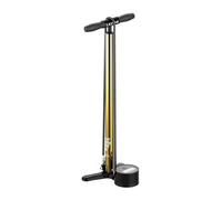 LEZYNE 18K Gold Alloy HV Digital Drive 3.5 High Volume Bicycle Floor Pump with 3.5" Digital Gauge, 100PSI Tire Air Pump for Mountain/Gravel Bikes, Presta Pro Head with Valve Bleed System (VBS)