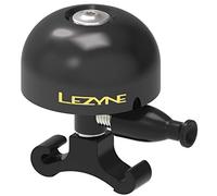 Lezyne Classic Brass Cycling Bell - Black, Medium/Bicycle Cycle Bike Ringing Ringer Ring Horn Safety Safe Clear Loud Sound Noise Part Accessories Road Mountain MTB City Mount Oi Alloy Gold Scooter