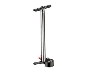 LEZYNE CNC Digital Guide Bicycle Floor Pump Heavy Duty CNC Alloy High Pressure 220 PSI Compatible with Presta and Schrader 3.5 Inch Digital Caliber High Performance Bike Pump