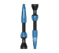 Lezyne CNC TLR Tubeless Valves - Blue / 60mm