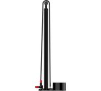 LEZYNE Alloy Floor Drive 3.5 High-Pressure Bicycle Floor Pump | 220 PSI, 3.5-Inch Analog/Digital Gauge, CNC Aluminum Construction, Wood Handle, High-Strength Hose