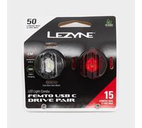 Lezyne Femto Usb C Drive Light Set - Black, Black