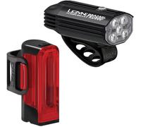 Lezyne Fusion Drive Pro 600+/Strip Drive 300+ Pair Satin Black/Black Front 600 lm / Rear 300 lm Cycling light
