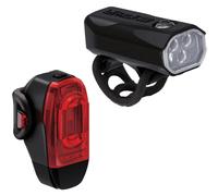 Lezyne Ktv Drive Pro 300+ / Ktv Drive+ Light Set Silver 300 / 40 Lumens 300 / 40 Lumens Black