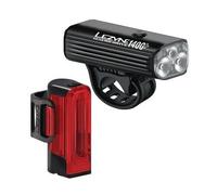 Lezyne Macro Drive 1400+/Strip Drive Pro 400+ Pair Satin Black/Black Front 1400 lm / Rear 400 lm Cycling light