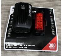 Lezyne Micro Drive 800+ Strip Drive 300+ LED Bike Light Pair - Black / Light Set / Rechargeable