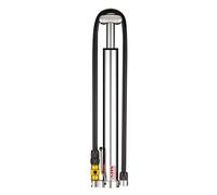 Lezyne Micro Floor Drive Hv Mini Pump Silver 90 Psi 90 Psi Silver Gloss