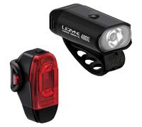 Lezyne Mini Drive 400xl / Ktv Drive+ Light Set Silver 400 / 40 Lumens