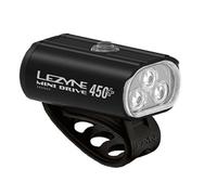 Lezyne Mini Drive 450+ LED Front Bike Light - Black / Front / Rechargeable