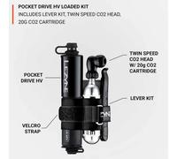 Lezyne Pocket Drive HV Loaded Hand Pump Black