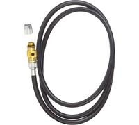 Lezyne replacement hose for pumps with ABS flip valve pressure and Micro floor drive, gold shiny, 1-hose, V3 flip