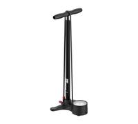 LEZYNE Sport Floor Drive 3.5 High Pressure Bicycle Floor Pump with 3.5" Analog Gauge - Durable 220 PSI Tire Air Pump for Road/Track Bikes - ABS-1 Pro Chuck Fits Presta/Schrader Valve - Flat Black