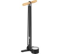 Lezyne Steel Floor | 3.5" Analog Gauge, 220 PSI Tire Air Inflation for Road/Track Bikes, ABS-1 Pro/Multi Chuck, Fits Presta & Schrader Valves