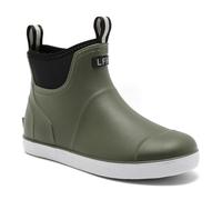 Lezzglt Men's Deck Boots, Saltwater Fishing Booties, Rubber Waterproof Ankle Rain Boots, High-Performance Footwear, Chelsea Boots for Gardening, Fishing, Boating, Camping, Sailing, Green, 7 UK
