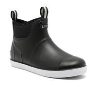 Lezzglt Men's Deck Boots, Saltwater Fishing Booties, Rubber Waterproof Ankle Rain Boots, High-Performance Footwear, Chelsea Boots for Gardening, Fishing, Boating, Camping, Sailing, black, 12 UK