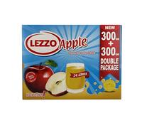 LEZZO Traditional Turkish (Apple, Orange, Sour Cherry, Rosehip) Flavoured Instant Drink, Cold & Hot, No Sweetener, 600g Double Package, Makes 24 Glasses (One Size, Apple)