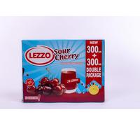 LEZZO Traditional Turkish (Orange, Sour Cherry, Rosehip) Flavoured Instant Drink, Cold & Hot, No Sweetener, 600g Double Package, Makes 24 Glasses (One Size, Sour Cherry)